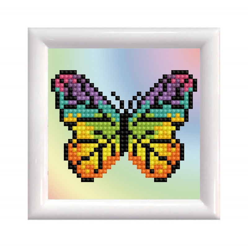 Rainbow Butterfly με κορνίζα